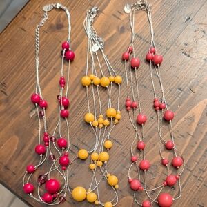 Elegant Beaded Necklaces 3 Diferente Colors